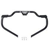 Custom Chrome Engine Guard W/Footrests Highway Bar Chrome, Matte BlackFit For Harley Softail 18-UP